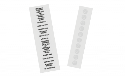 Lot de Planches adhésives Veau 