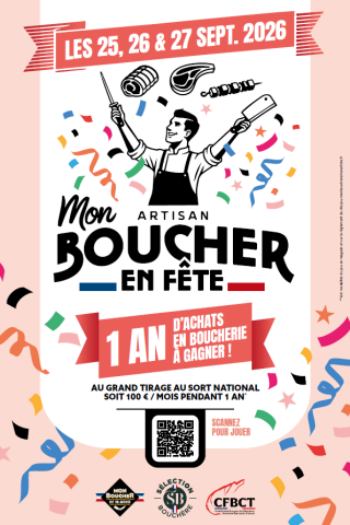 Affiche animation Mon Artisan Boucher enFête